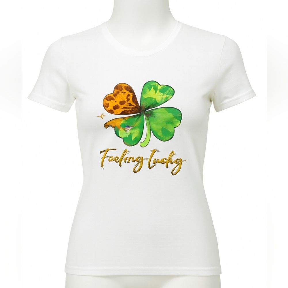 Feeling Lucky Custom Made St. Patrick's Day T-shirt - NWT